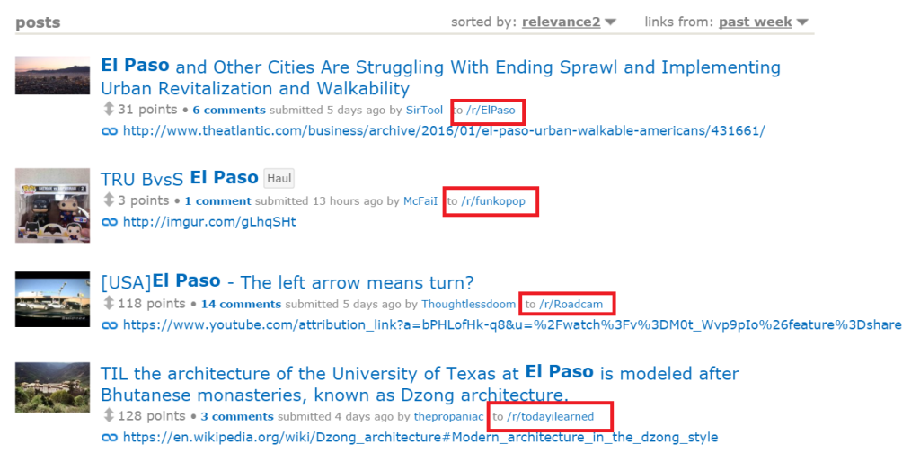 el paso mentions on reddit